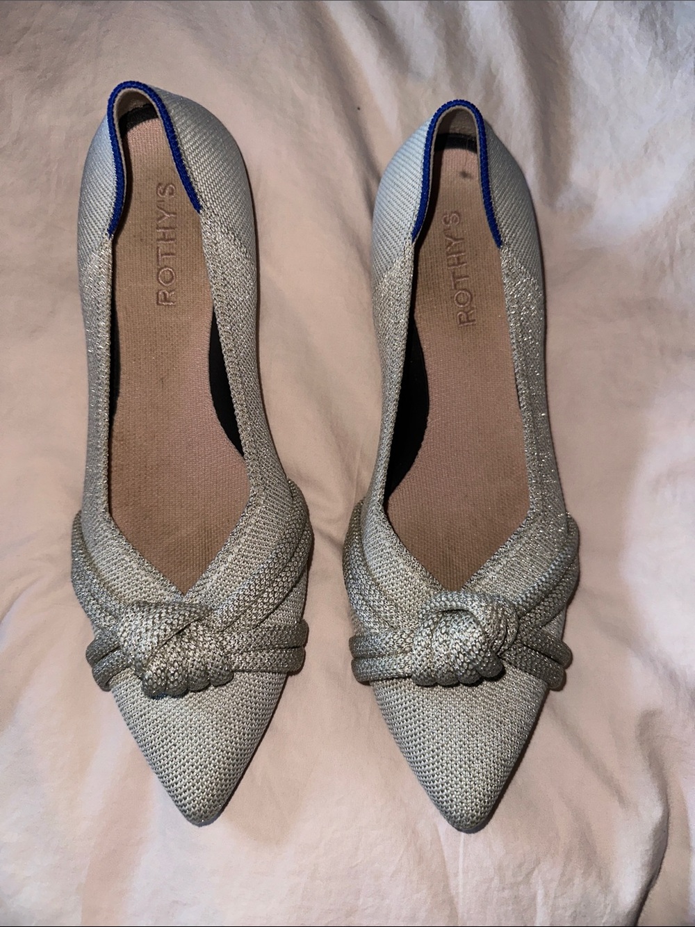 Rothy's The Knot Point II - Diamond Metallic